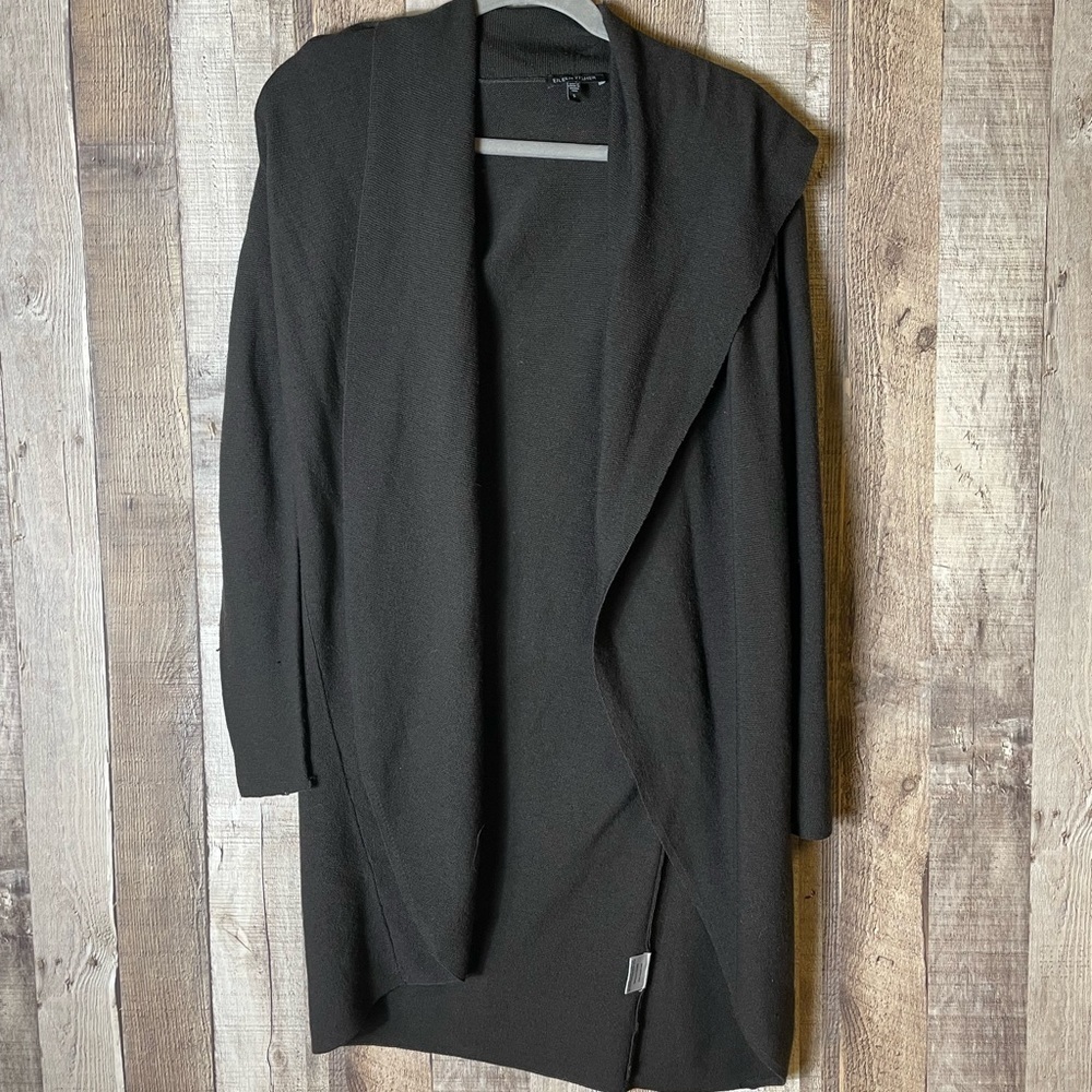 Eileen Fisher Brown Cardigan Shawl